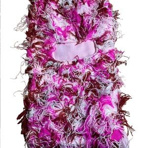 Pink Distressed Balaclava